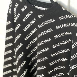 Mini Allover Logo cotton knit